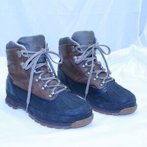 Timberland Size 10 Brown 6 Eyelet Euro Hiker Shell Toe Waterproof Duck Boots